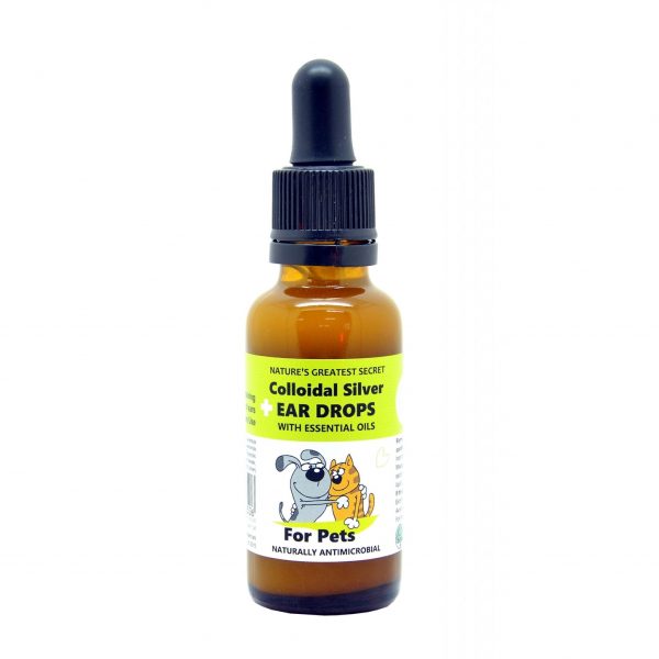 Ear drops with Colloidal silver and essential oils for dogs | Friends and Canines