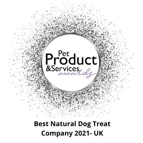Best Natural Dog Treat Company 2021- UK in the Pet Products and Services Awards 2021