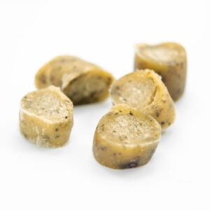 fish & Herb sausage slices from Friends and Canines