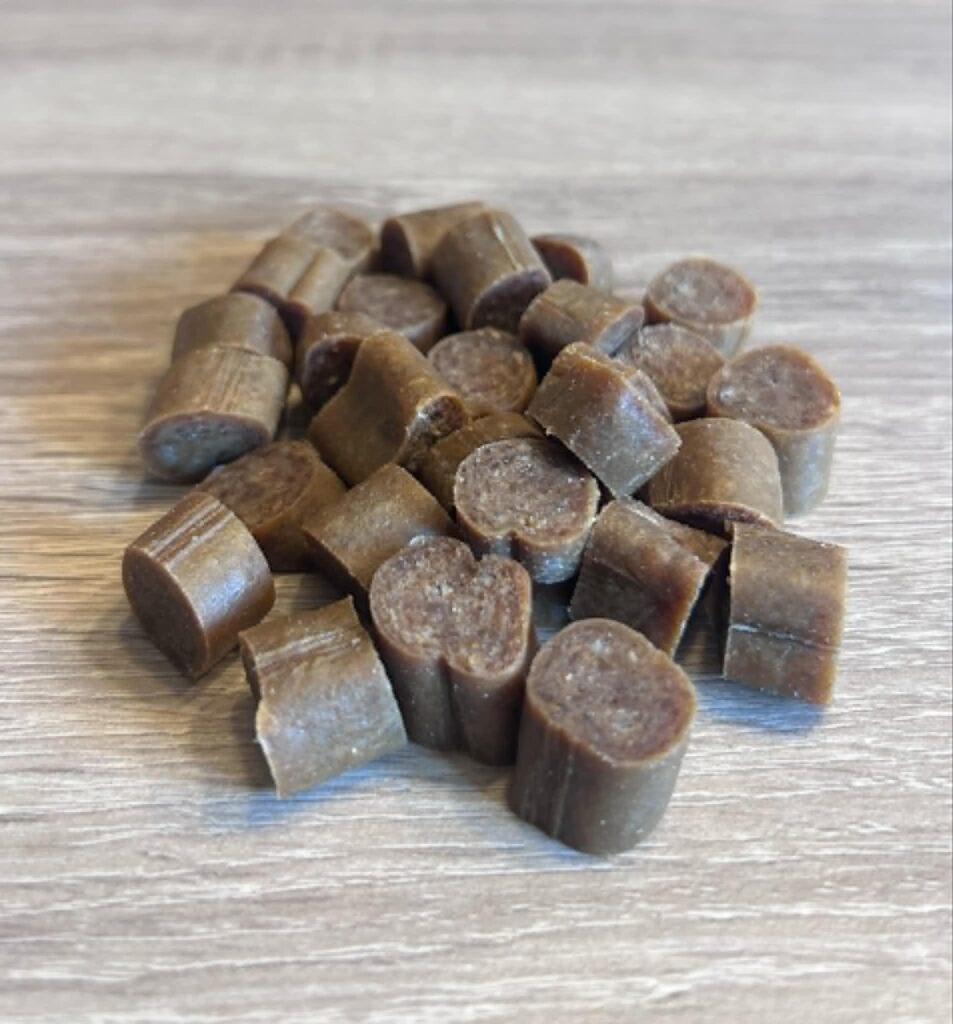 Sausage slices from Friends and Canines